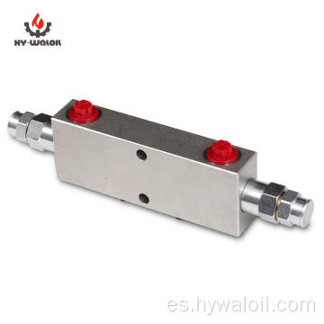 Válvula de contrapeso hidráulico doble G3/8 para el centro abierto